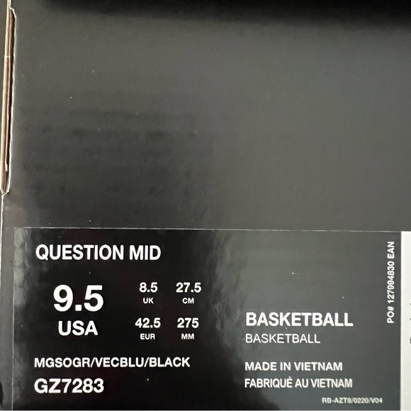 💙NIB💙 REEBOK Question Mid Draft Night 25th Anniversary - Picture 12 of 13